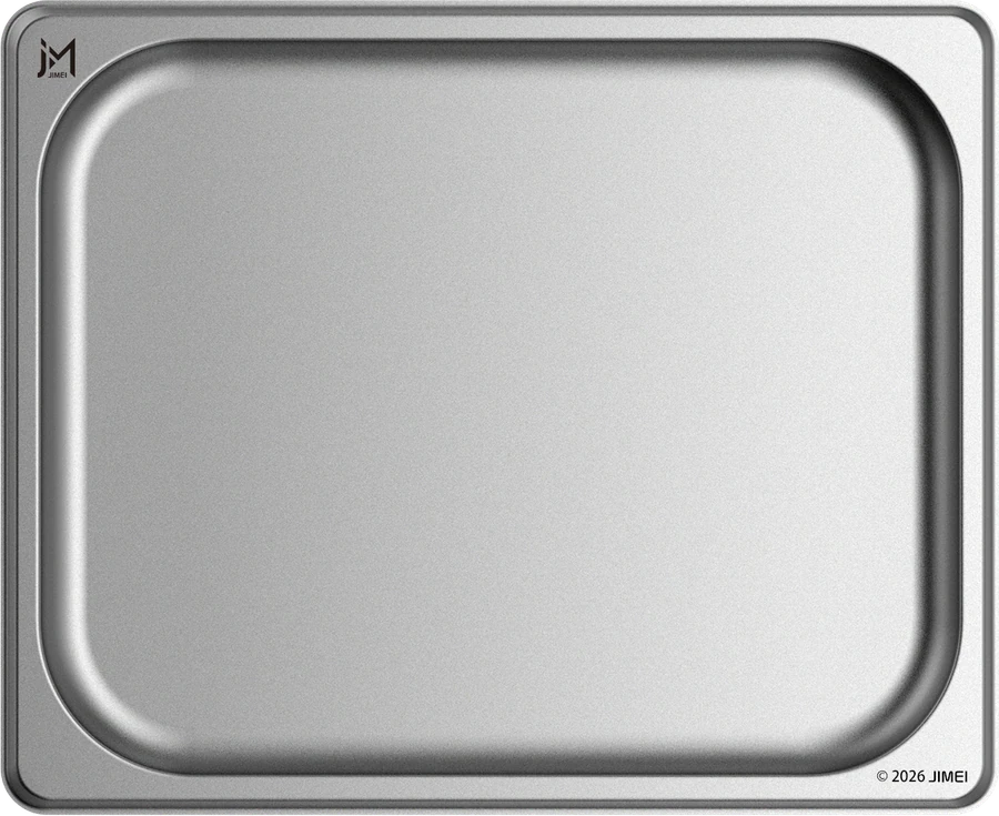 American-Style Rolled Edge GN 1/2 · 20 mm Top view