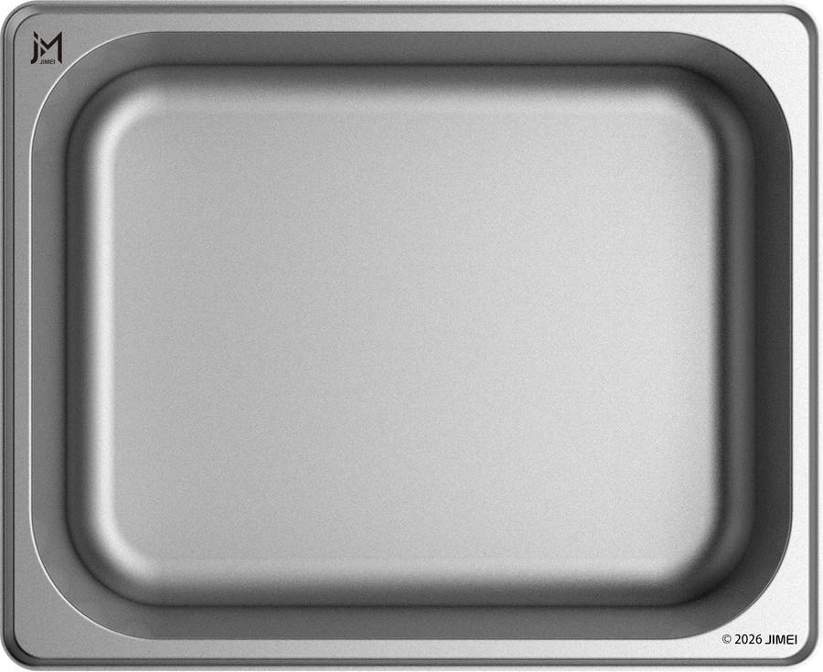 American-Style Rolled Edge GN 1/2 · 150 mm Top view