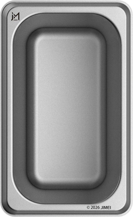 American-Style Rolled Edge GN 1/9 · 150 mm Top view